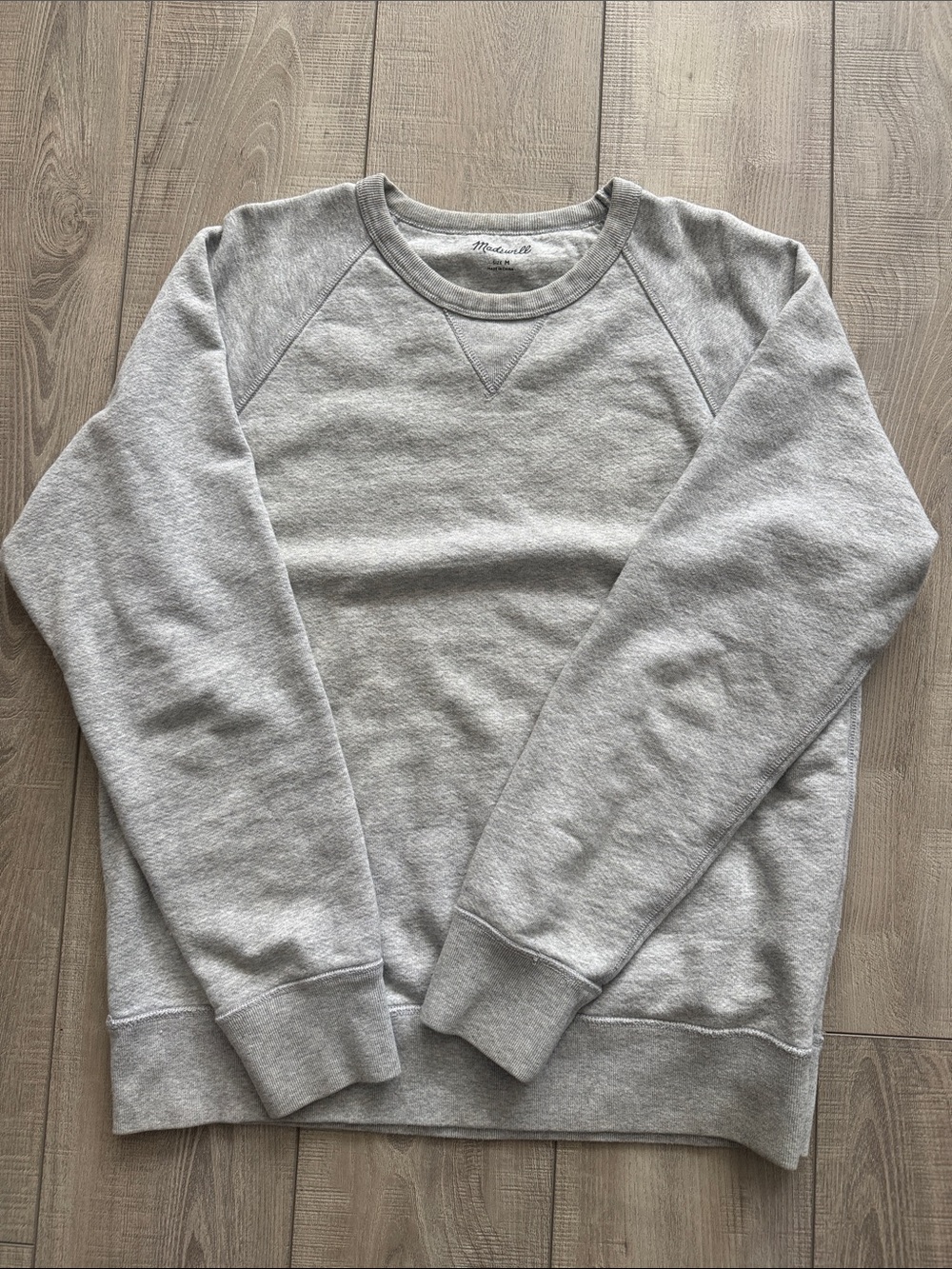 Madewell Men's Crewneck Sweatshirt - Light Gray